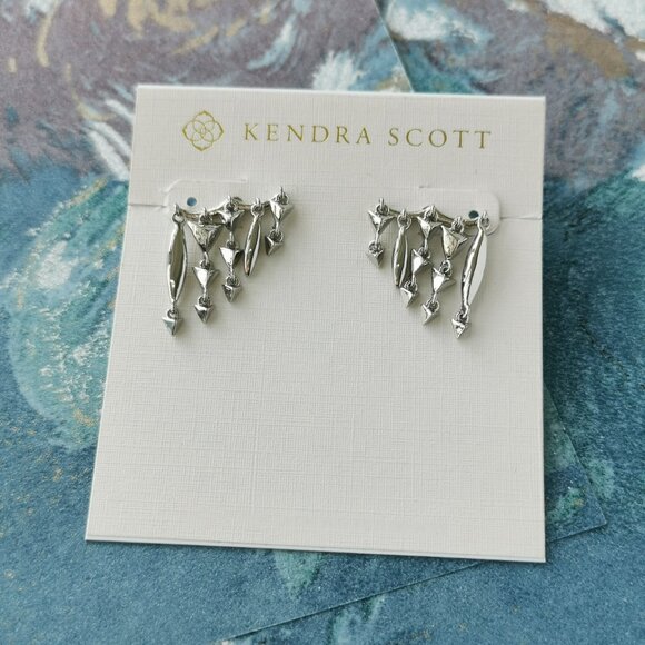 Kendra Scott Jewelry - Kendra Scott Quinn Silver Ear Climber Earrings New w/dust bag